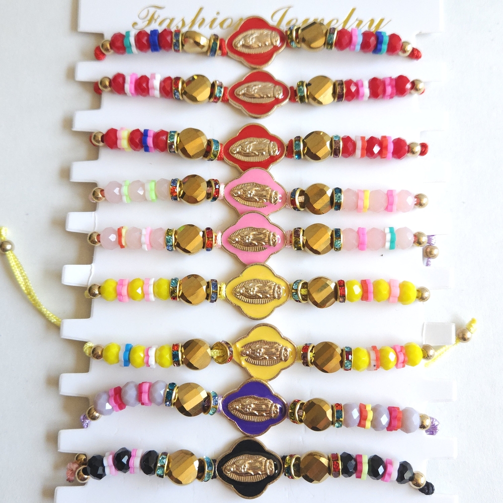 Colorful Beaded Bracelets Set